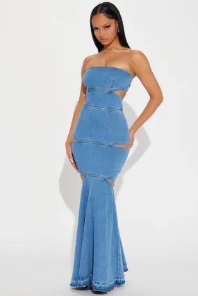 Raya Denim Maxi Dress - Denim