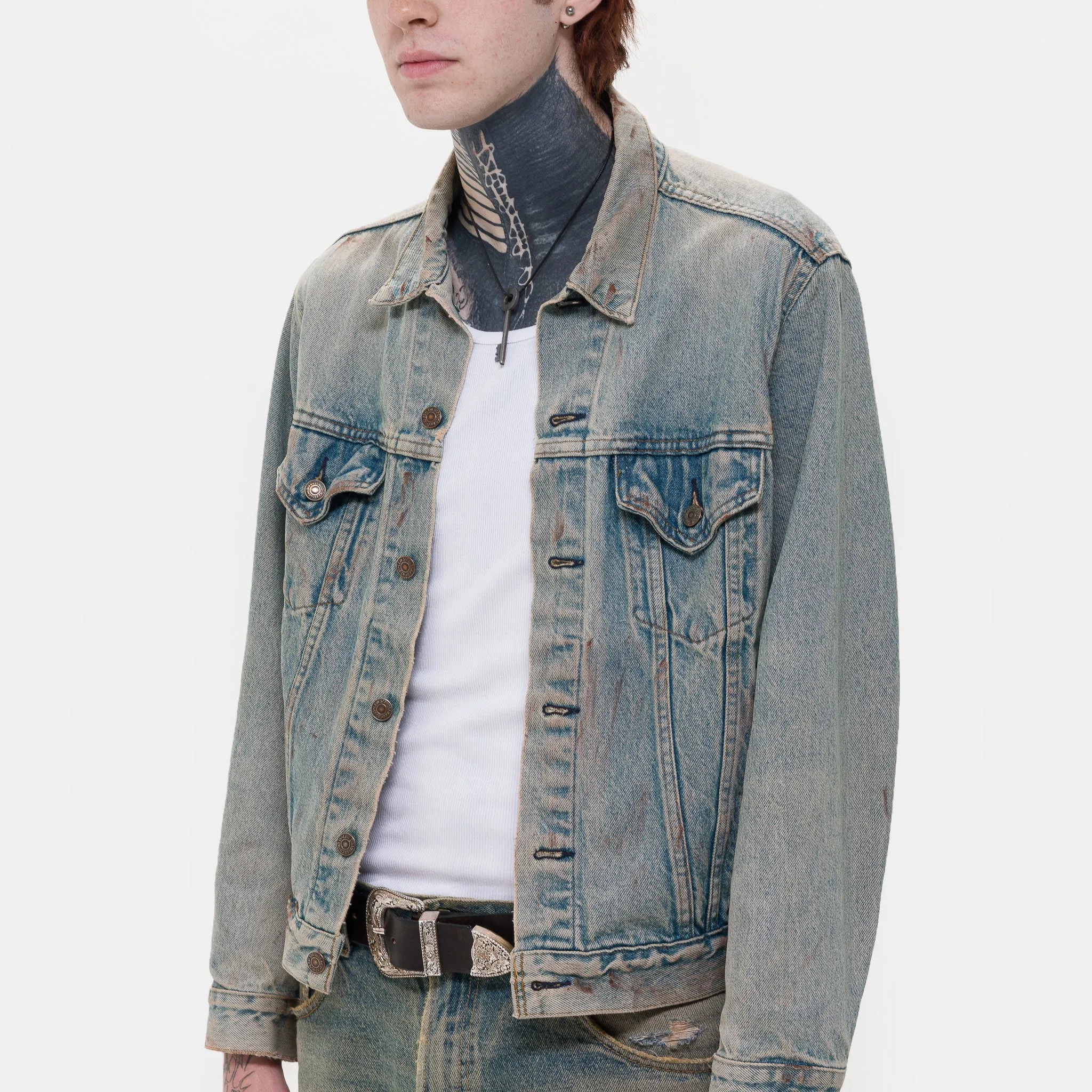 Resurgence Denim Jacket in Aged Light Blue