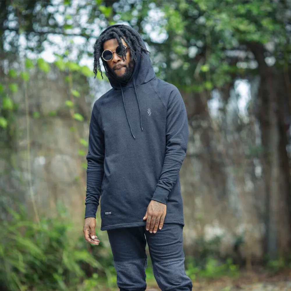 Rudimental Paneled Terry Hoodie Black