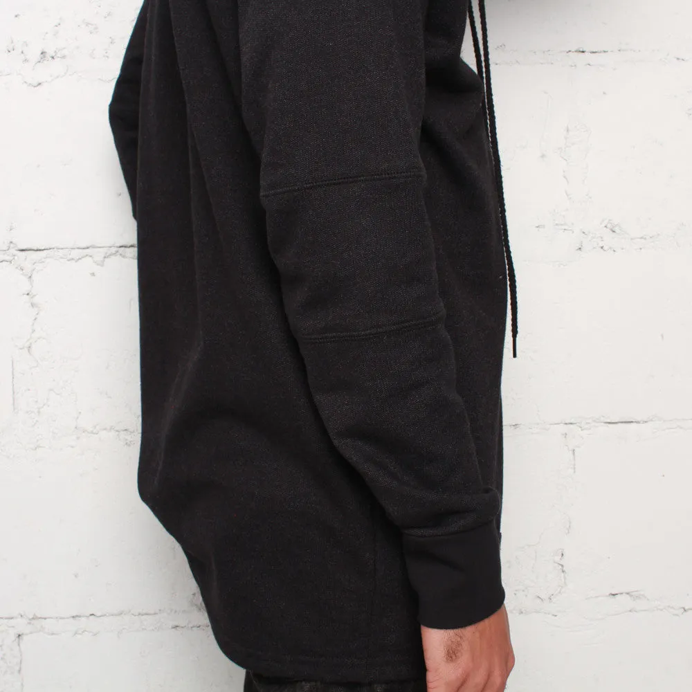 Rudimental Paneled Terry Hoodie Black