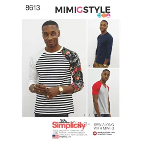 Simplicity Sewing Pattern 8613 Men's Knit Top by Mimi G