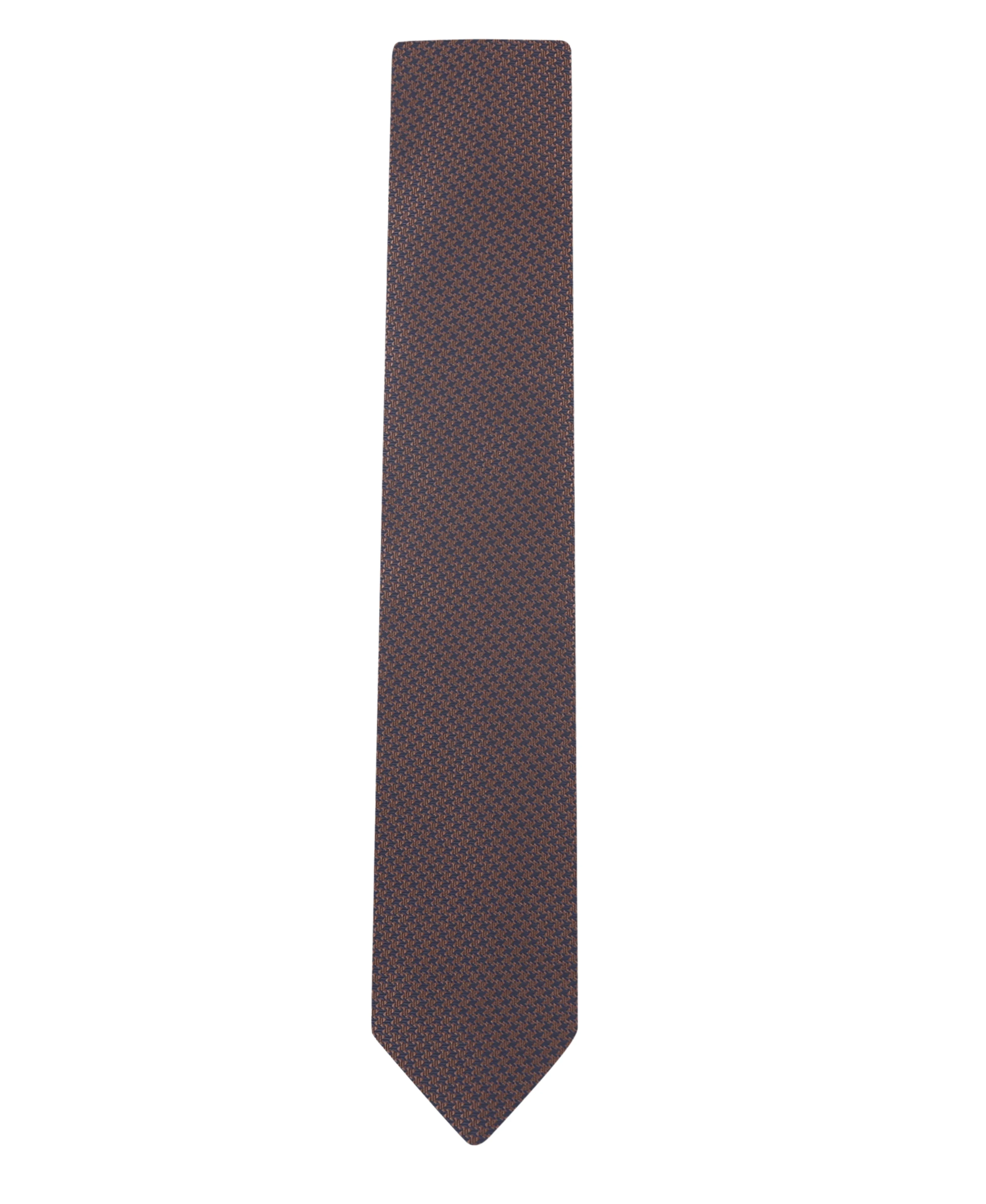 TB Men's Premium Necktie Blue Star Brown