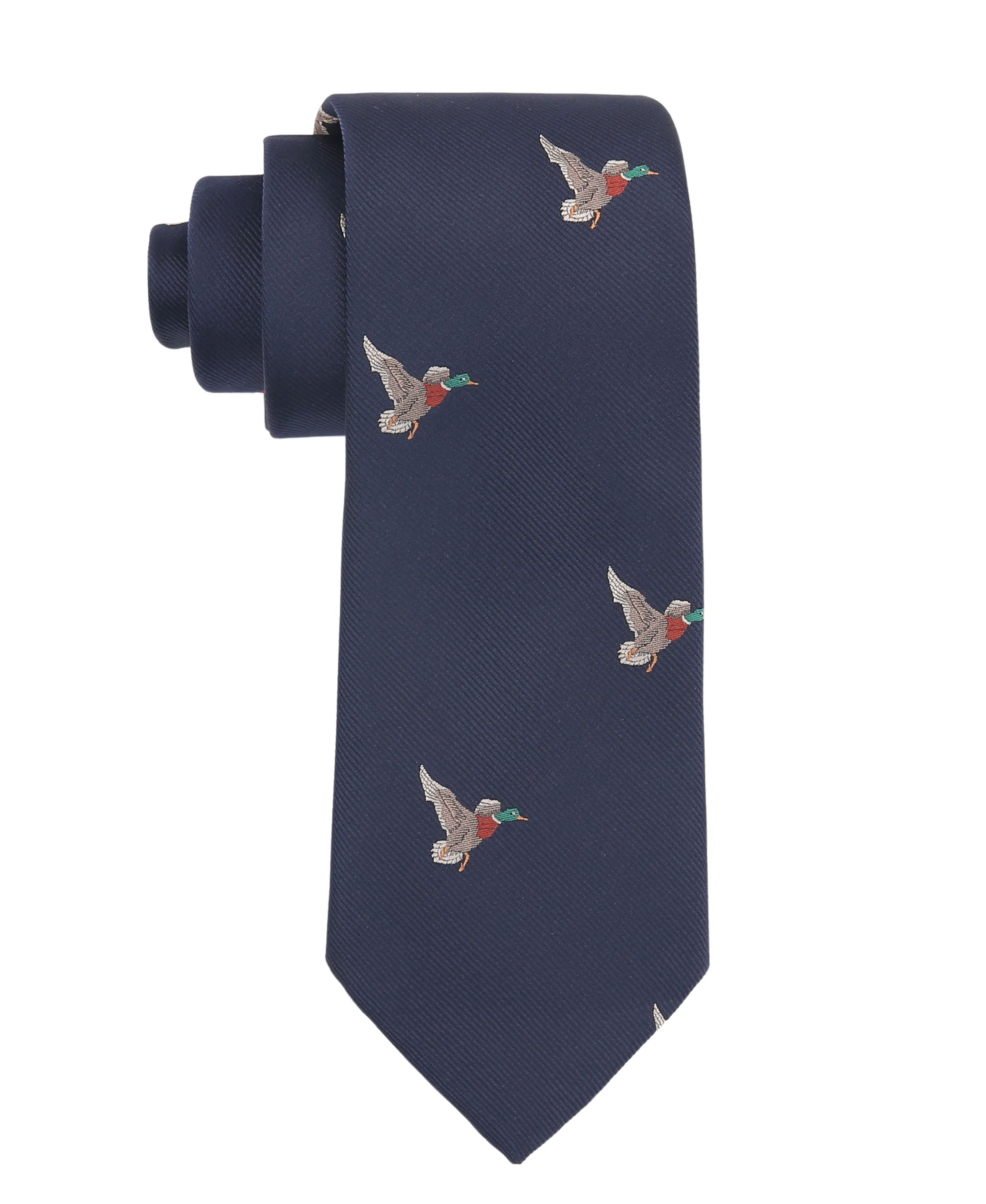 TB Men's Premium Necktie Duck Hunt Navy