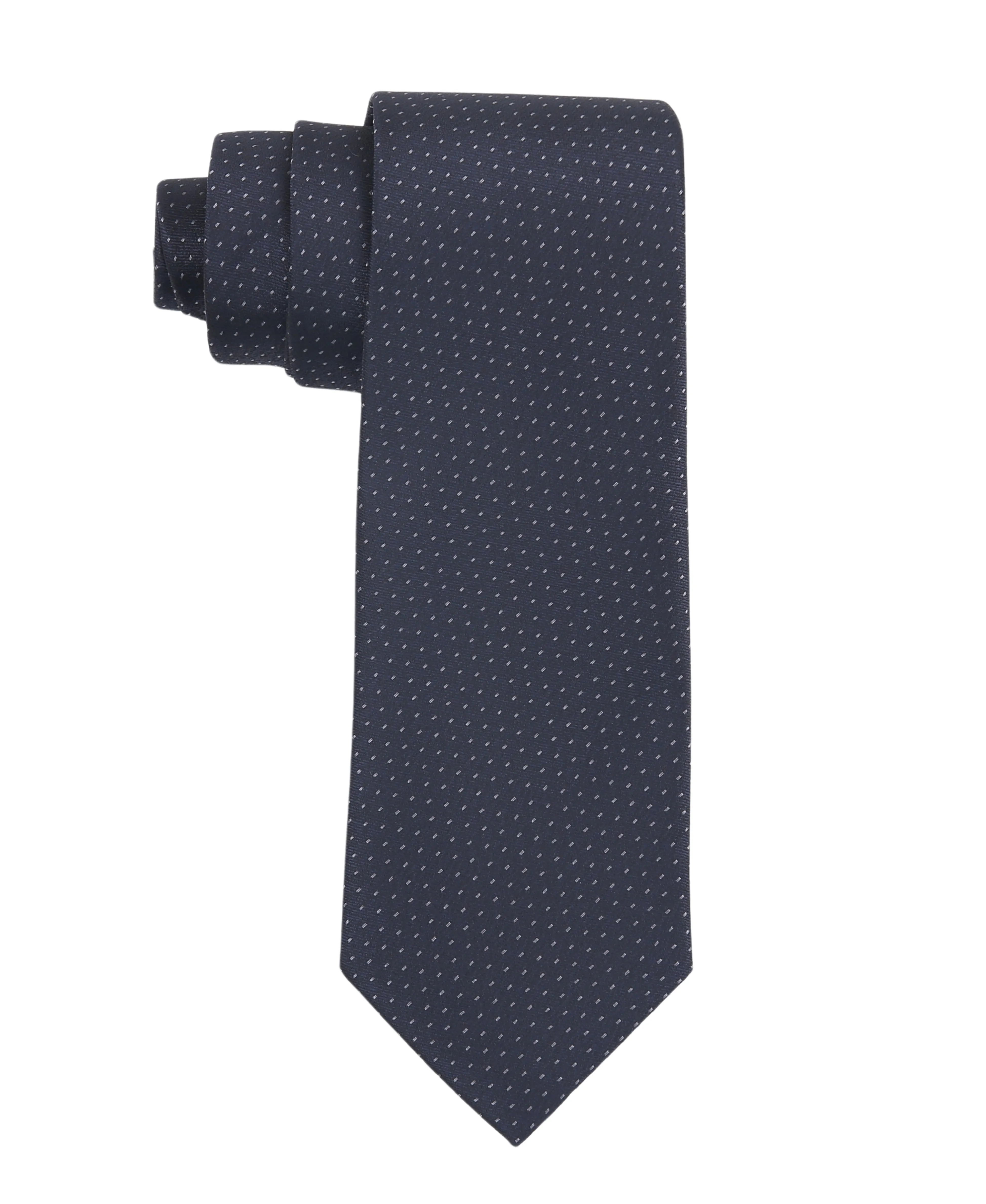 TB Men's Premium Necktie Geo Mini Dot Navy