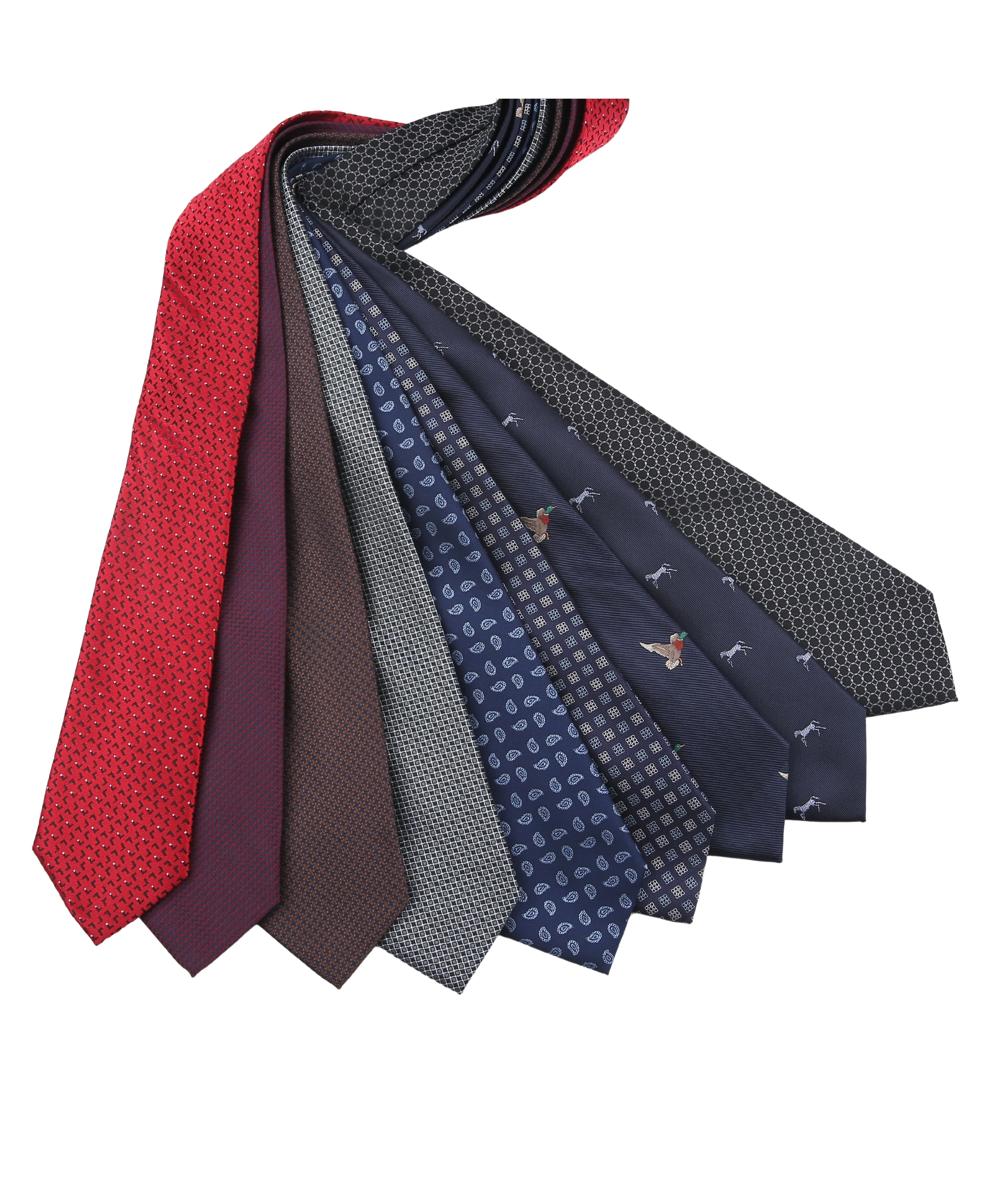 TB Men's Premium Necktie Navy Equestrian