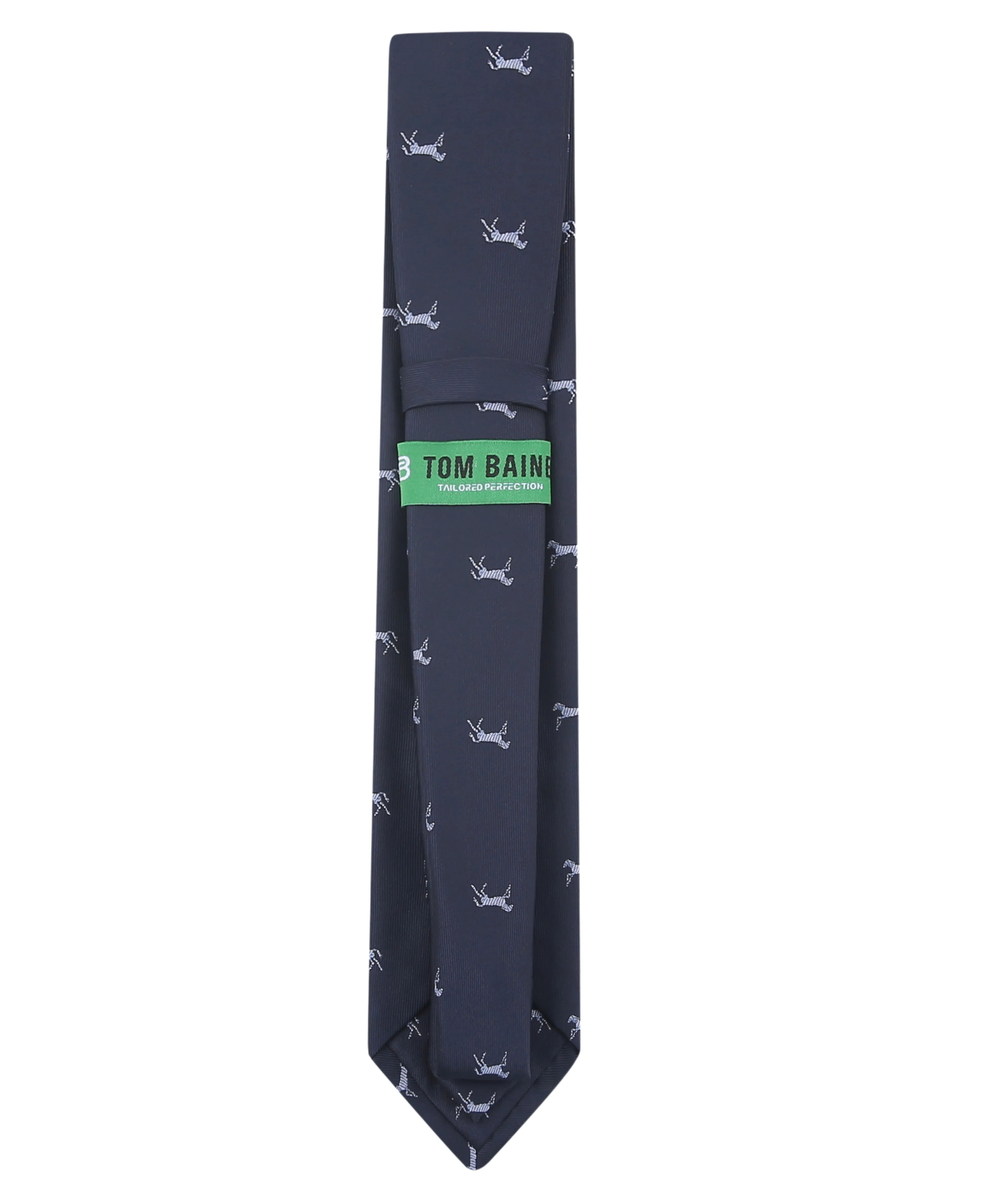 TB Men's Premium Necktie Navy Equestrian