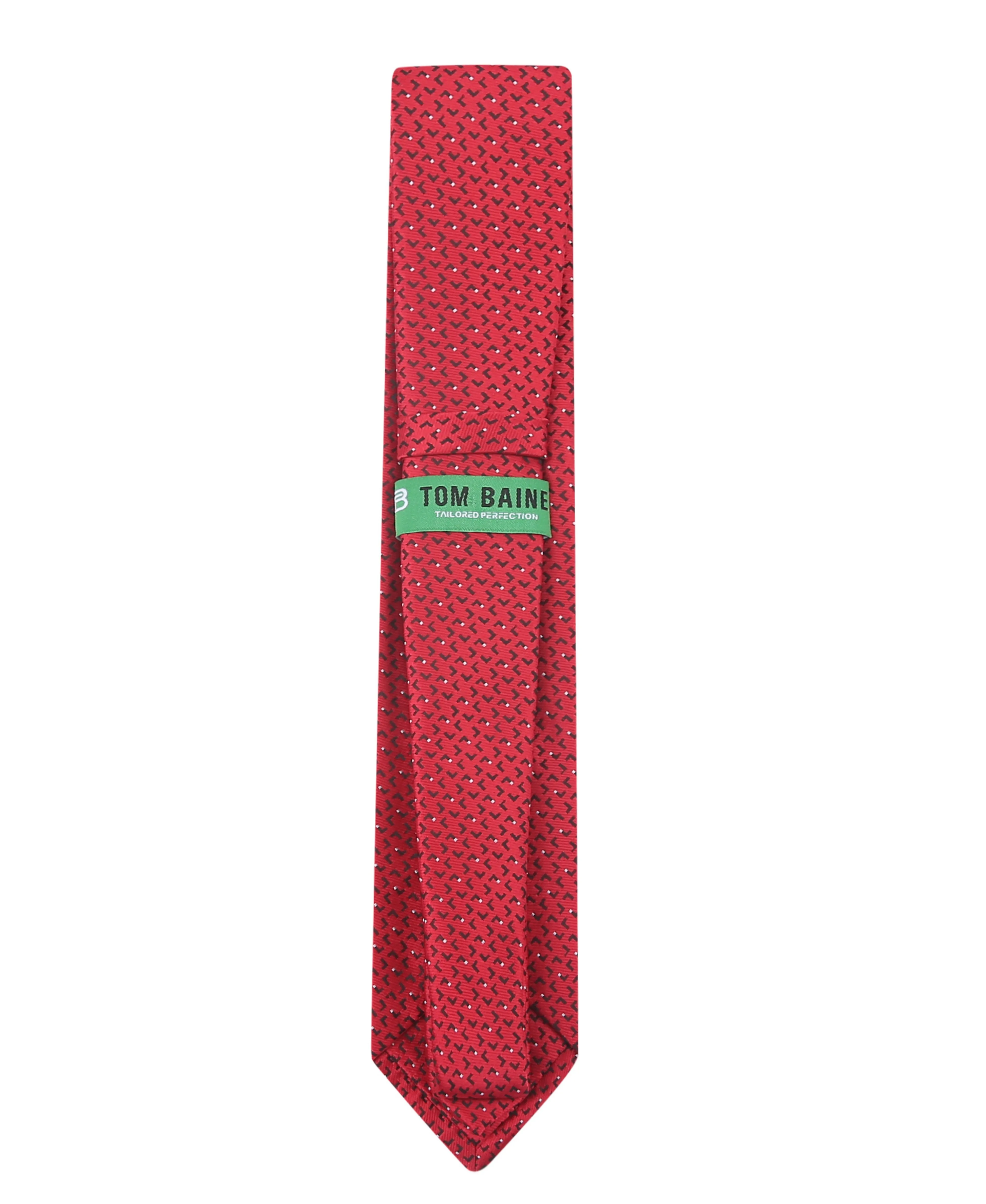 TB Men's Premium Necktie R-Angle Red