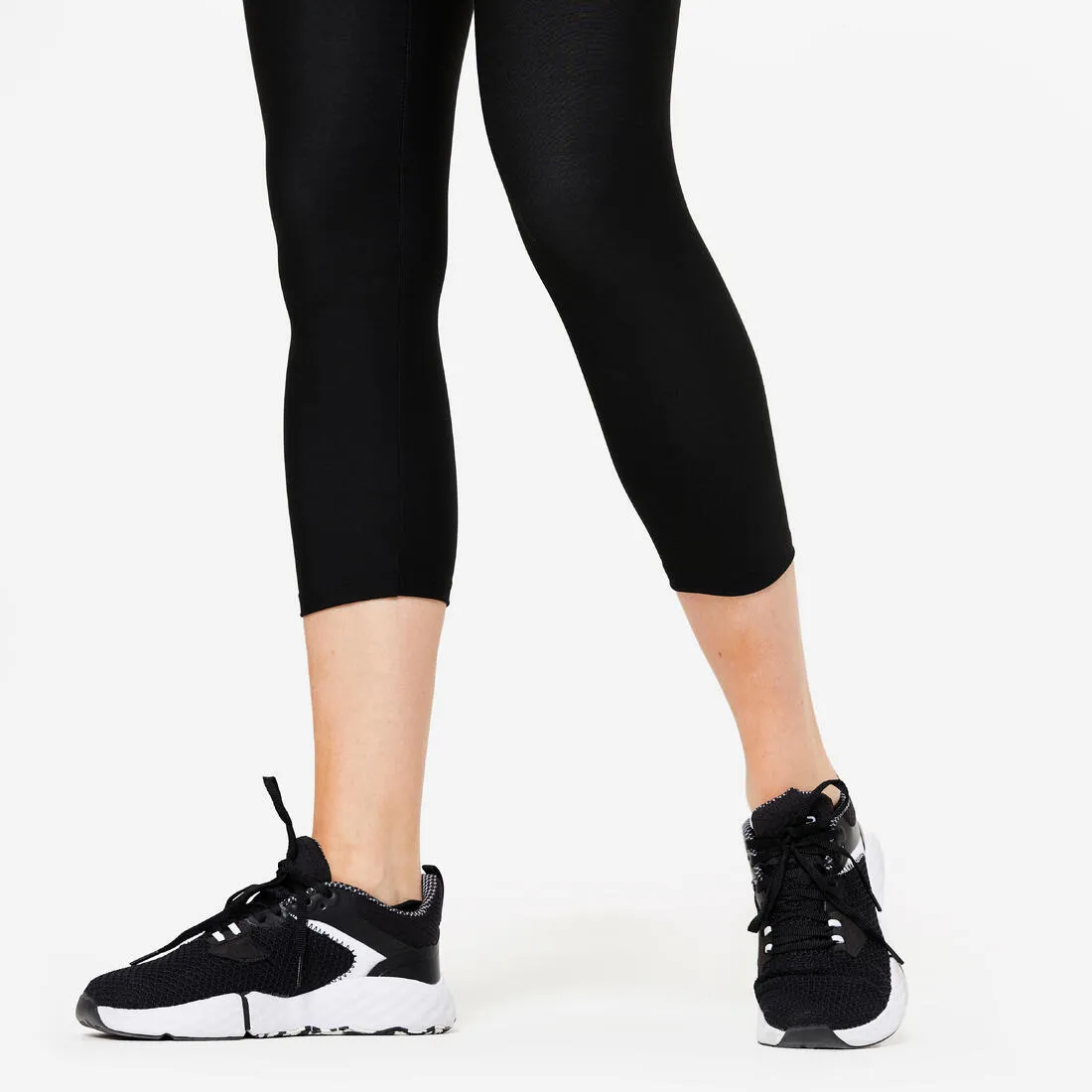 Women's Fitness Cardio Cropped Leggings - Smoky Black