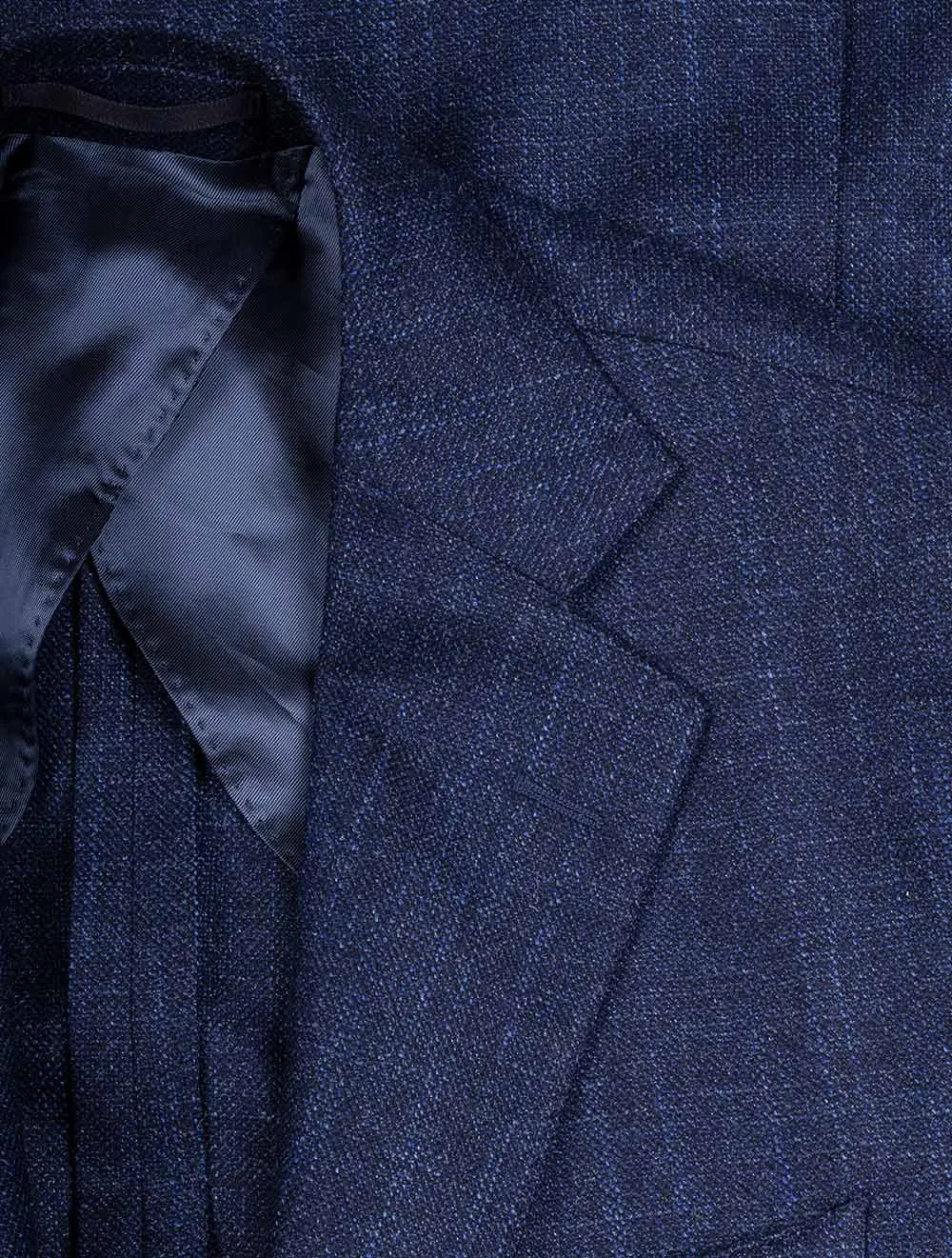 Wool Silk Cashmere Sports Jacket Blue