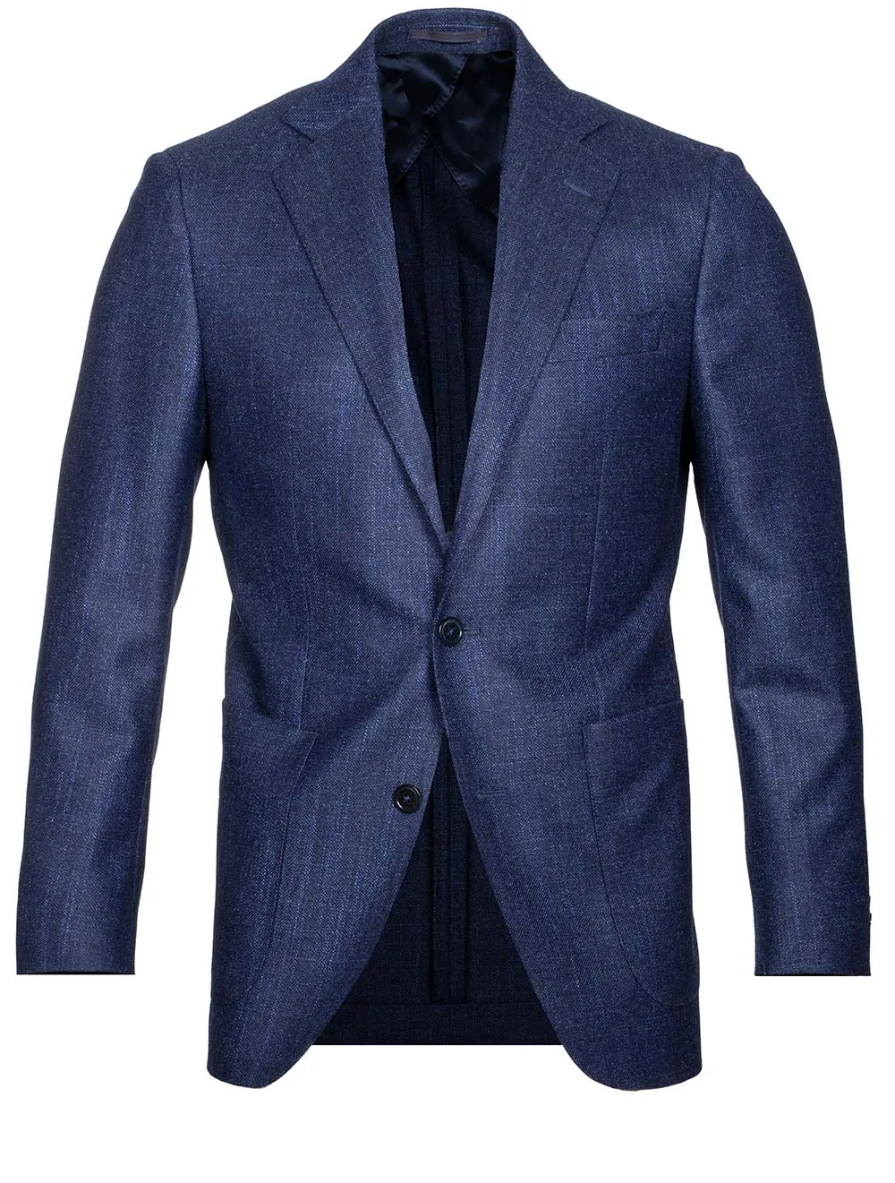 Wool Silk Cashmere Sports Jacket Blue