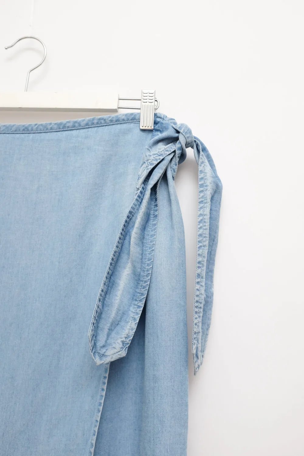 WRAP DENIM JOOP LONG SKIRT