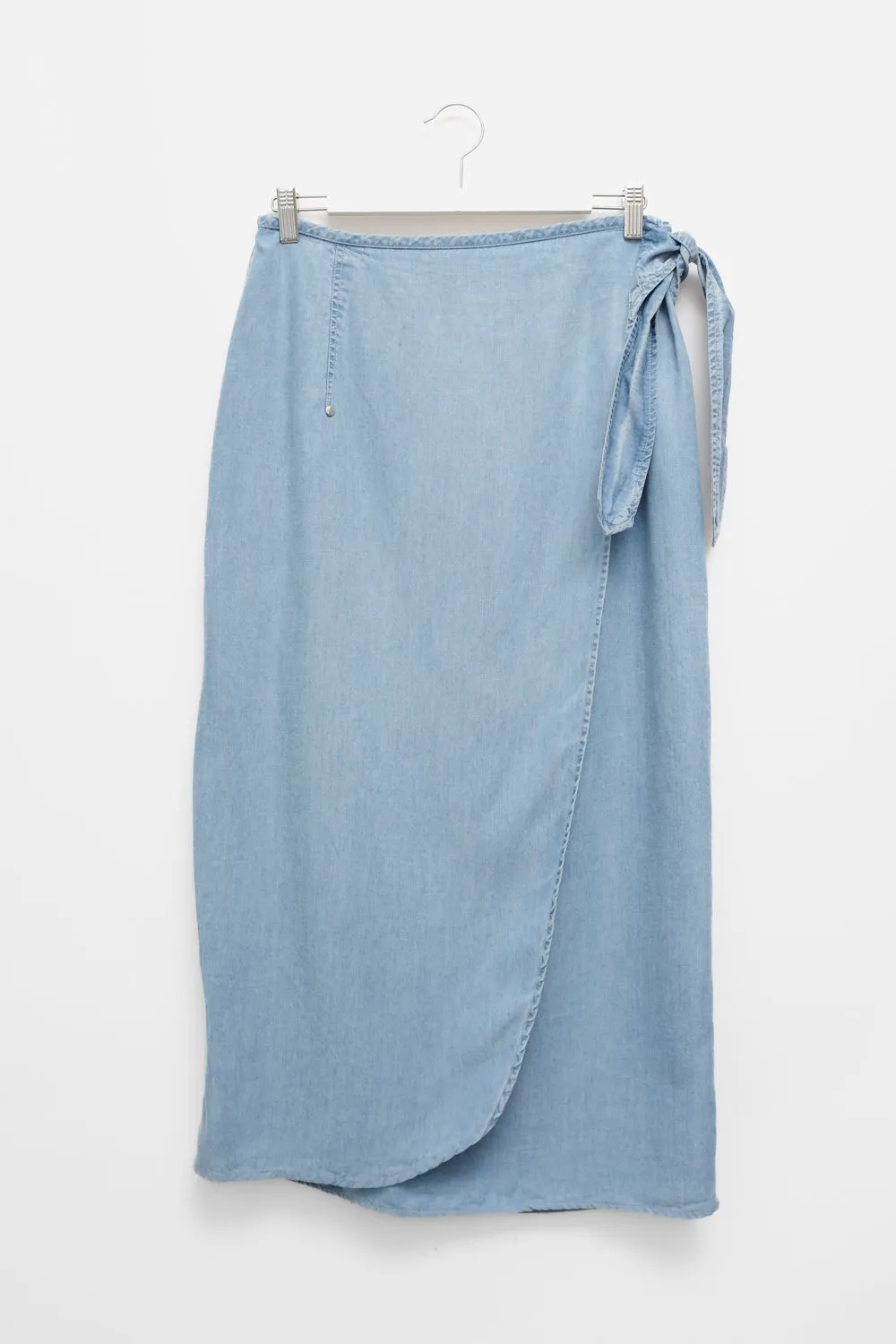 WRAP DENIM JOOP LONG SKIRT